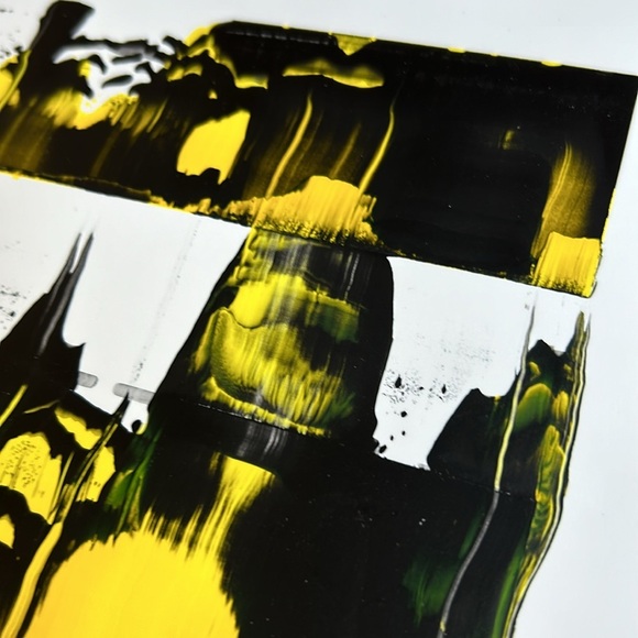 Original Abstract Painting / "Glob" / 11X14 inches on Yupo Paper - Picture 6 of 10